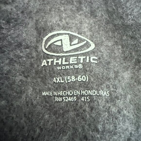 Athletic Works Mens Fleece Dark Gray Sweatshirt 4XL (58-60) Moisture Wicking NWT - Picture 7 of 10